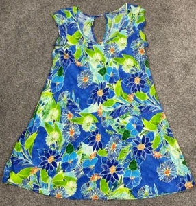Vintage Jams World Dress Womens Medium Floral Summer Beach Retro USA Vacation - Picture 1 of 10