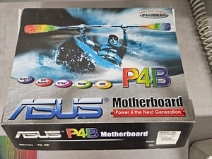 Retro Bundle ASUS P4B 478 + Original Box + Intel Pentium 4 SL5N8 1.5Ghz + 512MB SD RAM - Picture 1 of 8