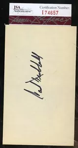 Carl Hubbell Vintage Jsa Certed Signed 3x5 Index Card Authentic Autograph - Picture 1 of 1