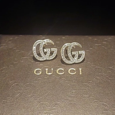 PENDIENTES DE CRISTAL GUCCI GG - Caja y bolsa antipolvo incluidos Foto 1 de 3