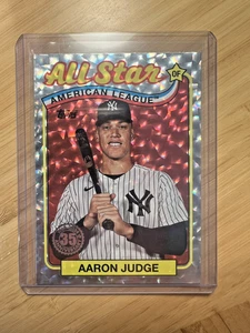 2024 Topps Series 2 Aaron Judge All Star 35th Anni ‘89 Silver Crackle #89ASB-47 - Picture 1 of 2