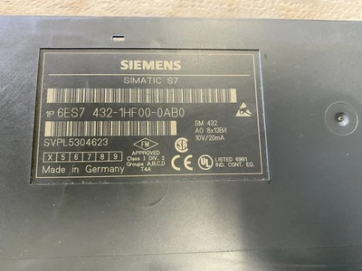 Siemens Simatic S7-400 salida analógica SM 432 - negro (6ES7432-1HF00-0AB0) - Imagen 1 de 3