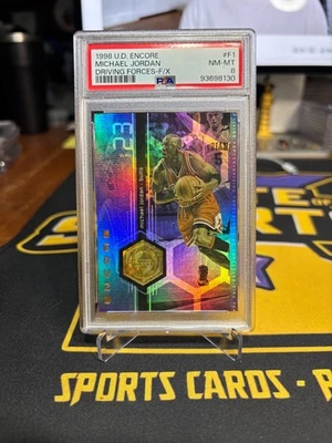 1998 Upper Deck Encore MICHAEL JORDAN Driving Forces F/X PSA 8 NBA Chicago Bulls - Image 1 of 3