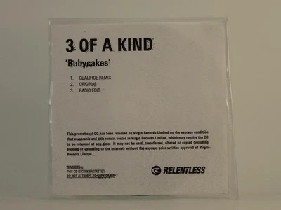 3 OF A KIND BABY CAKES (D73) 3 Track Promo CD Single including White Sleeve  - Image 1 of 4