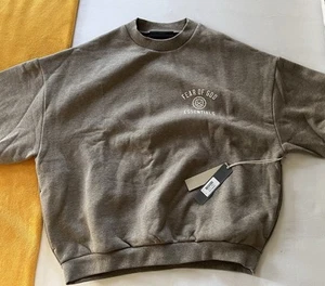Fear Of God Essentials Fleece Crewneck - Heather Gray - Picture 1 of 6