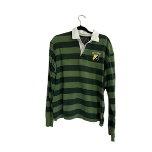 Vintage Ambercrombie & Fitch Striped Long Sleeved Polo Men’s Large - Preppy - Picture 1 of 4