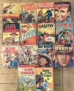 Vintage Whitman Better Little Books Lot of 14 Western Miniature 1930s 1940s - Picture 1 of 13