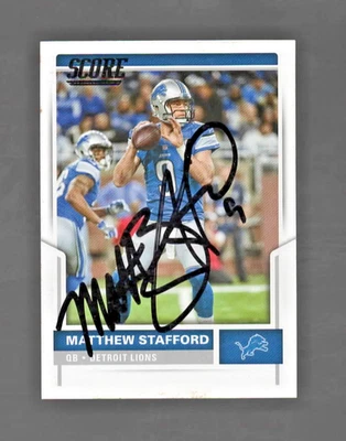 马修·斯塔福德 底特律狮子队 签名 亲笔签名 2017 年得分卡 #20 近乎完好 正品证书 — 第 1/3 张图片