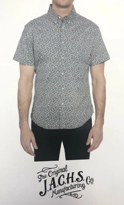 Camisa Jachs Para Hombre Micro Estampado Floral Talla M Foto 1 de 2