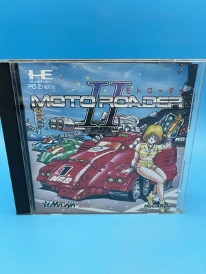 MOTO ROADER II 2 PC Engine PCE HuCARD Japan Game - US Seller! - Image 1 of 4