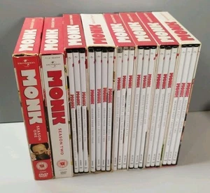 Monk Seasons 1-8 DVD Complete Box Sets Series Region 2 UK Europe - Picture 1 of 3
