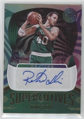 Panini Illusions Superlatives Signatures Dino Radja 2020-21 #SUP-DRA Auto Salón de la fama Foto 1 de 2