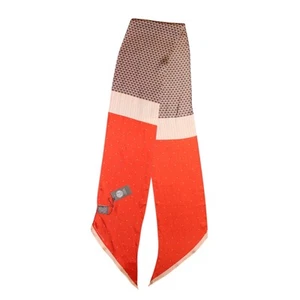 Vince Camuto Geo Dot Skinny Scarf 100% Silk #VC2523 - Picture 1 of 2