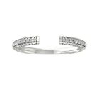 14k White Gold Round Lab Grown Diamond Bypass Ring Gift For Women Size 7