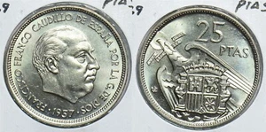 Spain 1957 FF 25 Pesetas 299079 combine shipping - Picture 1 of 3