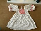 ACCESSORIZE  Ladies Embroidered Boho Style Dress In Pure Cotton Size L - BNWT