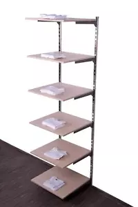 Wandregal Ladenbau Rückwandsystem begehbarer Kleiderschrank Kleiderständer Regal - Bild 1 von 7