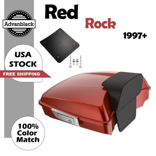 Advanblack Red Rock Razor Tour Trunk Pack Luggage Fits Harley Street ...