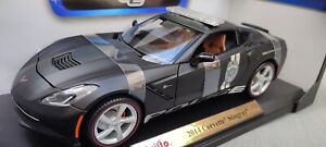 Police Corvette Stingray Special Unit by Maisto 1:18 2014 Black Mate New 