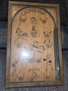 Vintage Northwestern Mailbox "Clown n Up" Bagatelle Flipper Tabletop Spiel 30er - Bild 1 von 8