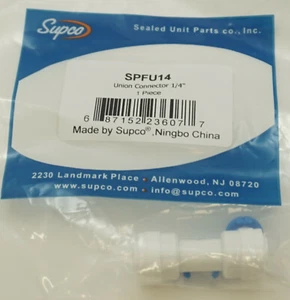 SPFU14 - Supco heiß oder kalt 1/4" gerader Überwurfverbinder - Bild 1 von 2