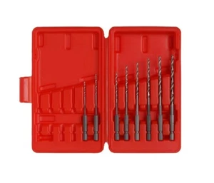 SET PUNTE TRAPANO HSS GAMBO ESAGONALE TOP 1/4" PER LEGNO (2~6mm) ETK-2060S MADE IN JAPAN - Foto 1 di 2