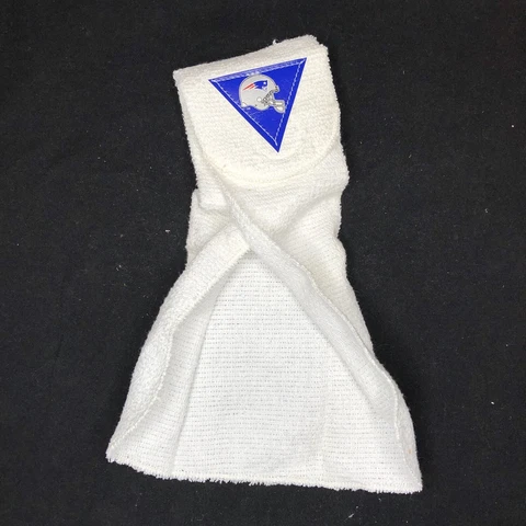Vintage 70s / 80s New England Patriots Terrycloth Sweatband Towel 4 Player Belt Cover