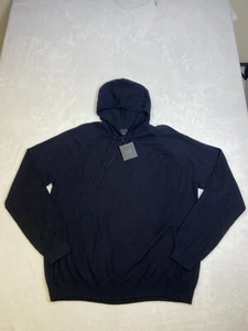 14th & Union Men's Sweater Hoodie Black Cotton Cashmere Blend Sz XXL NWT - Picture 1 of 7