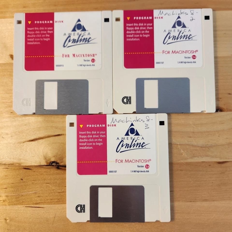 America Online AOL Version 2.5, 2.6 1994 1995 Macintosh 3.5" Floppy Disk - Image 1 of 1