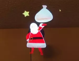 Weihnachten Flipper Hologramm Topper - NUR SD-KARTE - Bild 1 von 8