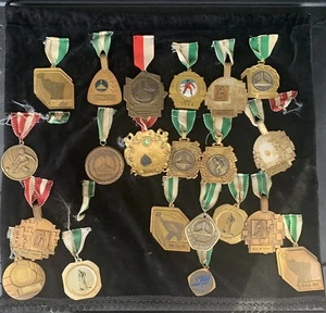 Vintage Set Of 21 Pcs Sport Awards Austrian Winter And Summer Sports - Picture 1 of 11