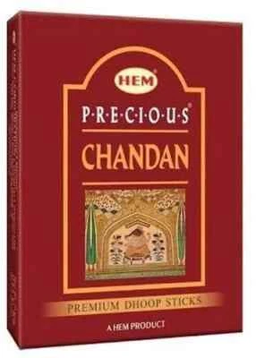 HEM Precious Chandan Dhoop Sticks Fragancia Premium Ambientador Agarbatti 120 Cono Foto 1 de 4