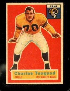 1956 TOPPS #54 CHARLES TOOGOOD EX LA RAMS *X78999