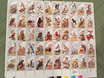 Mint Sheets of US North American Wildlife Series Stamps, 1987, 22 cent - Image 1 of 4