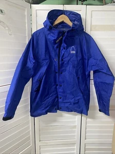 Sierra Designs Rain Jacket Men’s Blue Small Blue Waterproof Hooded Front Zip - Picture 1 of 9