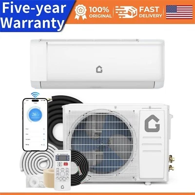 12000 BTU 115V Mini Split Air Conditioner 22 SEER2 Inverter AC System with Wifi - Image 1 of 4