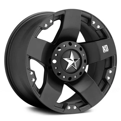 Llantas negras de 18 pulgadas serie XD Rockstar XD775 Dodge RAM 1500 5x5,5 18x9 Foto 1 de 4