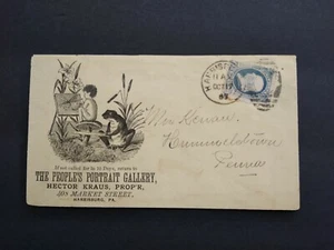 Pennsylvania: Harrisburg 1887 Kraus Portrait Gallery Advertising Cover ~ Frog - Picture 1 of 2