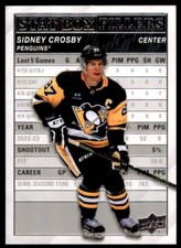 2023-24 Upper Deck Series 1 Stat Box Fillers Sidney Crosby #SB-12