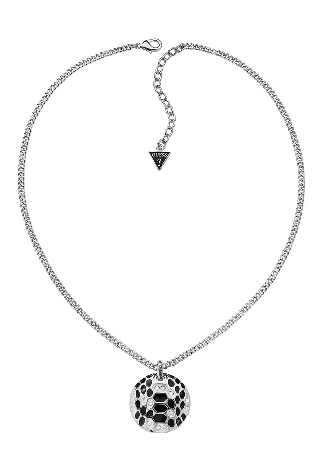 Collana Guess UBN91322 Donna Silver Guess Misura 45 Bigiotteria Nuovo - Immagine 1 di 1