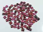 5X5MM Natural Red Garnet Square Cabochon Loose Gemstone 90Pcs Lot