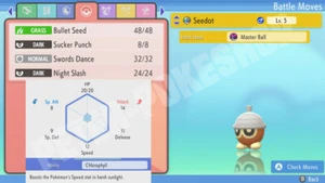 Seedot 🌟Shiny🌟 Normal 6IV Egg - Pokemon Brilliant Diamond & Shining Pearl - Foto 1 di 1