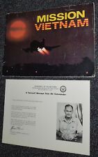 USAAF Mission Vietnam, 7th Air Force Pub w/Farewell Message Sheet from Generals