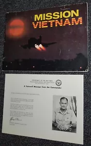 USAAF Mission Vietnam, 7th Air Force Pub w/Farewell Message Sheet from Generals - Picture 1 of 12
