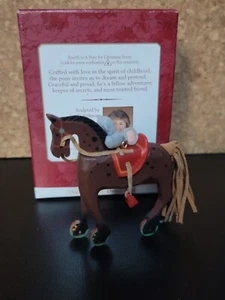 2001 Hallmark Andenken Ornament ein Pony zu Weihnachten 4. in Serie  - Bild 1 von 3