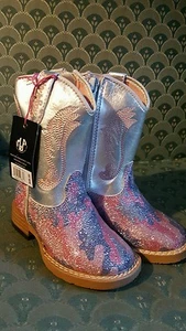 Botas Blazin Roxx Oeste Niño Talla 5-1/2" Vaquero Muerto Cremallera Plata Camuflaje 4414230 - Imagen 1 de 5