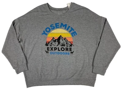 Sudadera Zoe + Liv Yosemite Ligera Suave Gris Brezo Para Mujer XL Nueva Foto 1 de 4