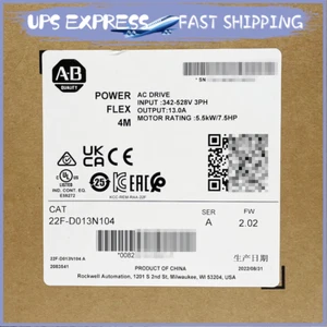 AB 22F-D013N104 PowerFlex 4M 5.5kW 7.5 HP AC Drive PLC 22FD013N104 Fast Ship GN - Picture 1 of 1