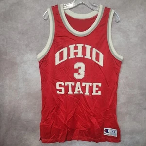 Rare Vintage 90s Champion Ohio State Buckeyes 3 Basketball Jersey Mens 44 L EUC - Picture 1 of 6