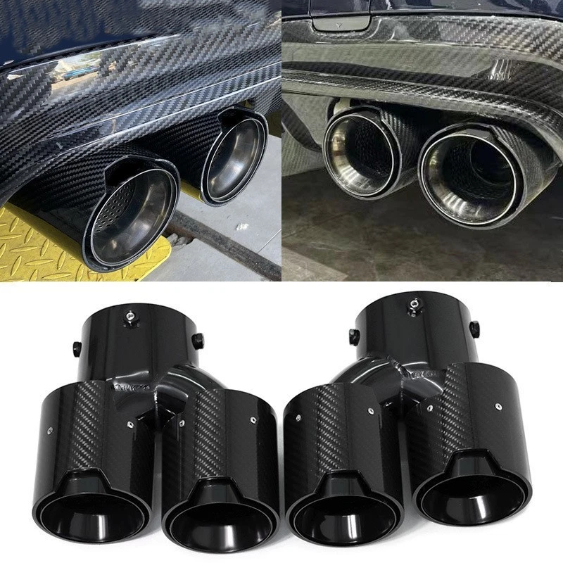 PUNTAS DE ESCAPE M PERFORMANCE QUAD BMW M240I M340I M440I BMW PARA ESCAPE STOCK Foto 1 de 4
